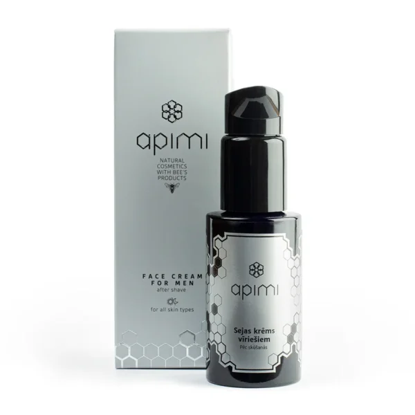 APIMI After shave gezichtscrème voor mannen in Luxe Spuitflacon in geschenkverpakking 50ml