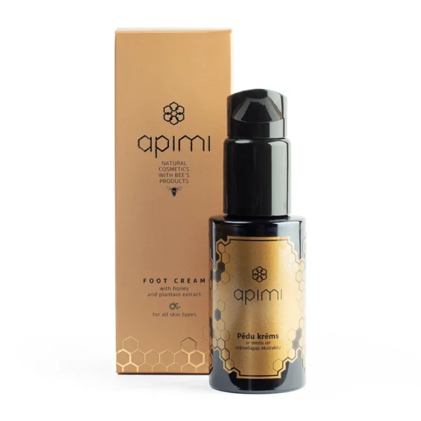 APIMI voetencrème met honing en plantenextract in Luxe Spuitflacon in geschenkverpakking 50ml
