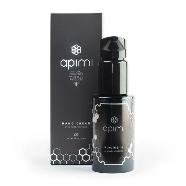 APIMI Handcrème met honing voor mannen in Luxe spuitflacon in geschenkverpakking 50ml