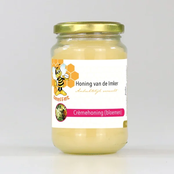 Cremehoning bloemen 450